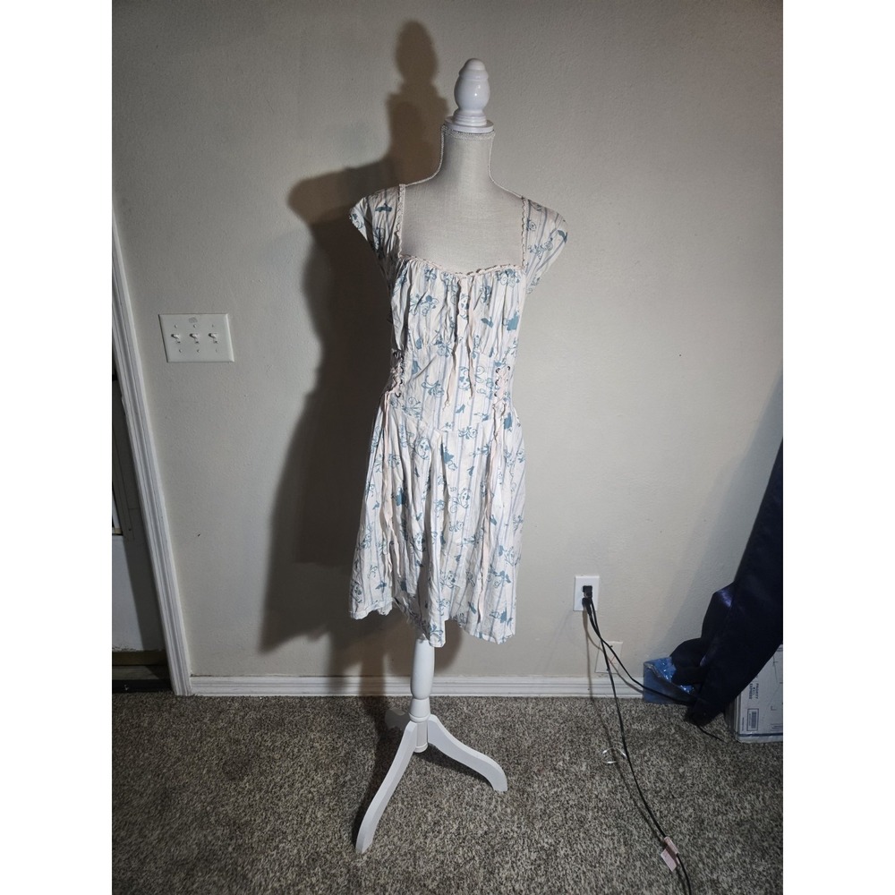 Disney Cinderella Torrid Dress Sz 18 Plus Blue White Corset Y2K #Cottagecore
